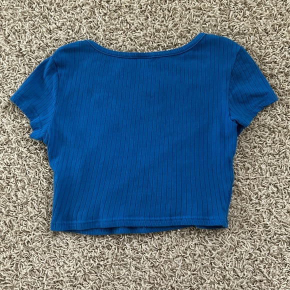 SHEIN Blue Cropped Top Women’s Size XS - Picture 5 of 6